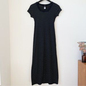 Vintage 90s No Boundaries Striped Maxi Dress